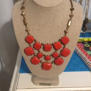 Stella and Dot Orange Necklace